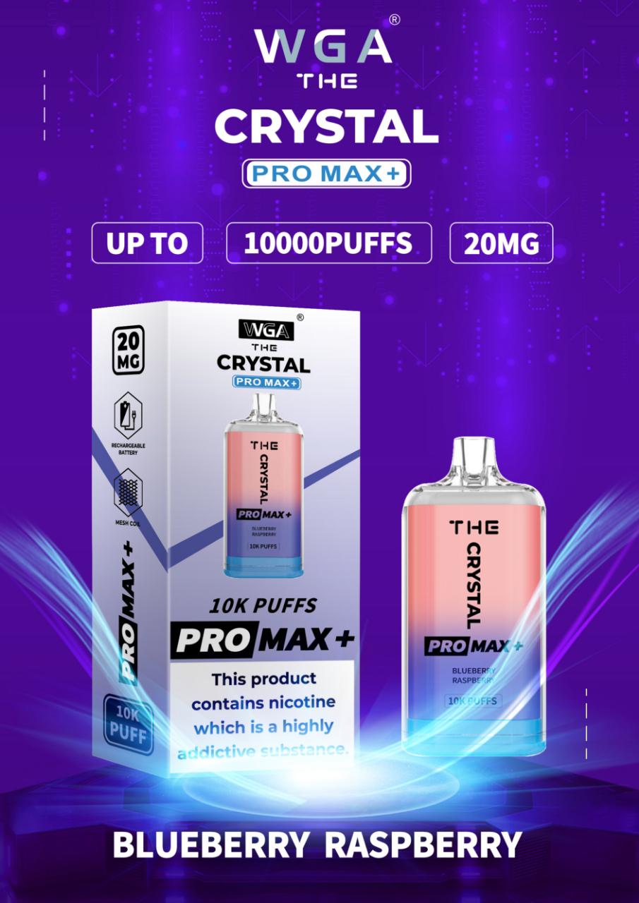 The Crystal Pro Max + 10000 Züge Einweg Vape (Schachtel mit 10 stück)