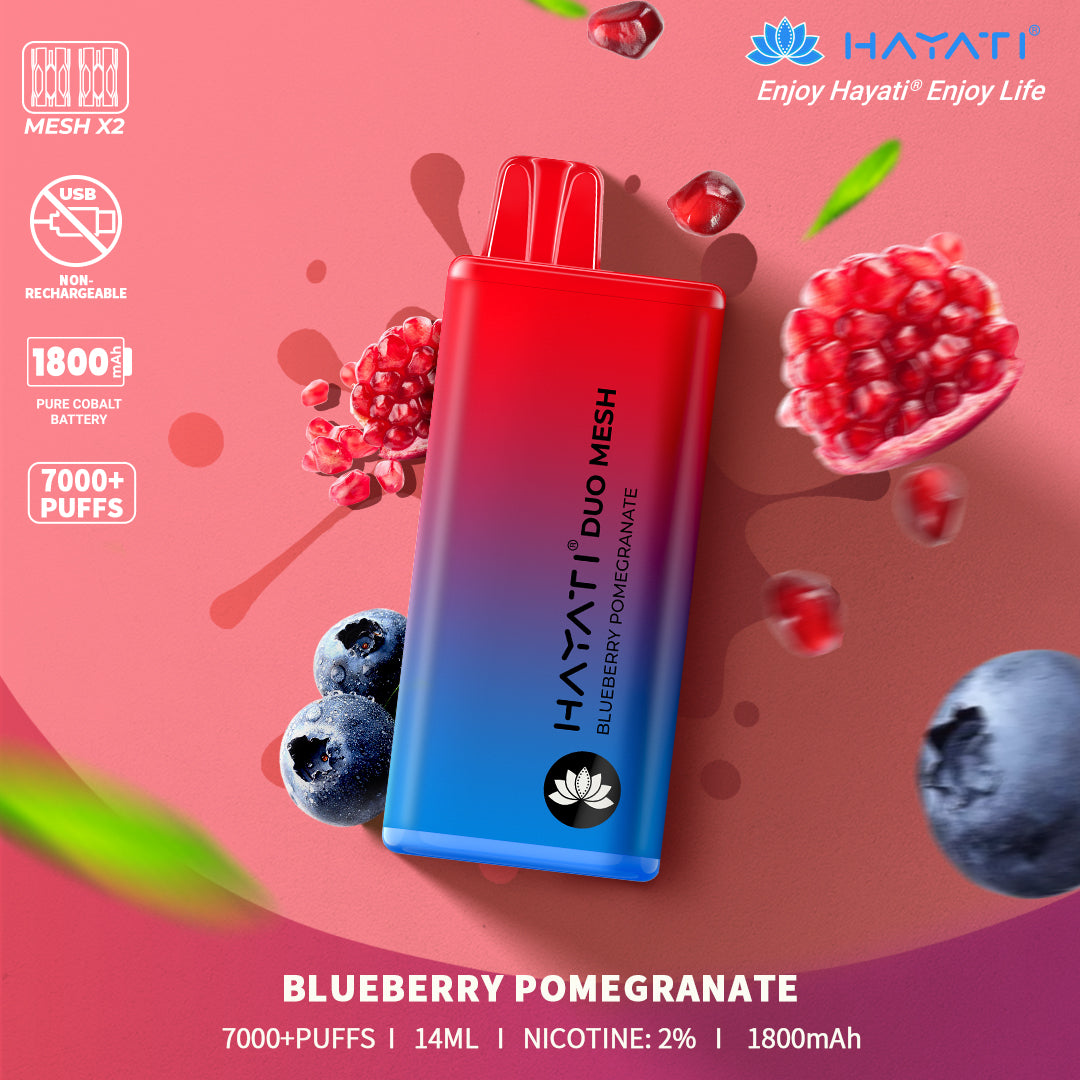 Hayati Duo Mesh 7000 Zge Einweg Vape (Schachtel mit 10 stck) Euro City Vape Hayati Duo Mesh 7000 Zge Einweg Vape (Schachtel mit 10 stck) Euro City Vape