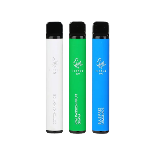 Elf Bar 600 Puffs Disposable Vape - 0% Nicotine (Box of 10)