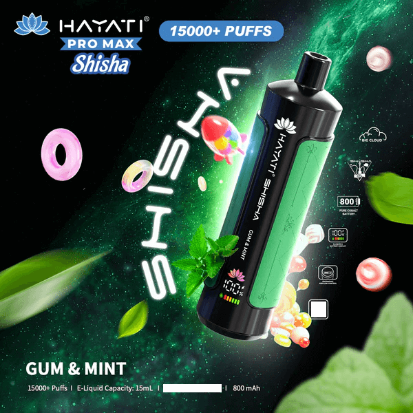 Hayati Shisha 15k Puffs Disposable Vape (Box of 10)