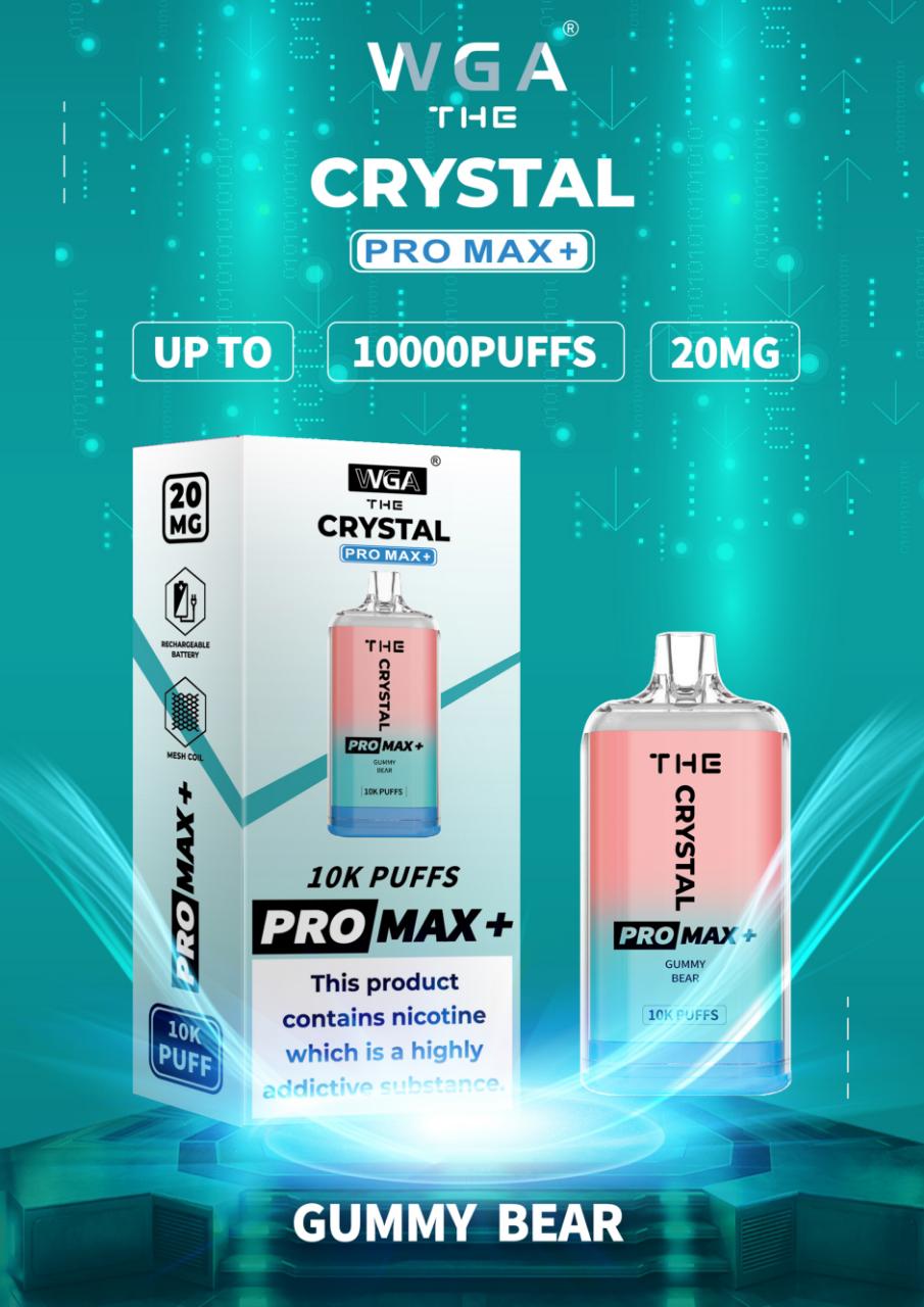 The Crystal Pro Max + 10000 Züge Einweg Vape