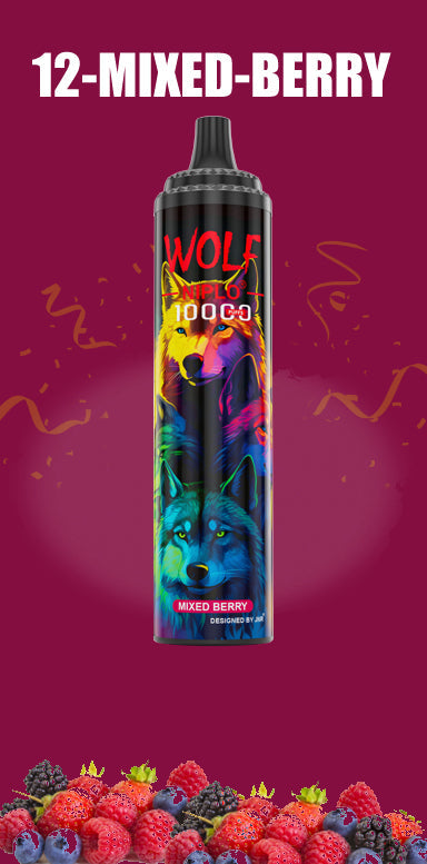 JNR Wolf Niplo 10000 Züge Einweg Vape (Schachtel mit 10 stück)
